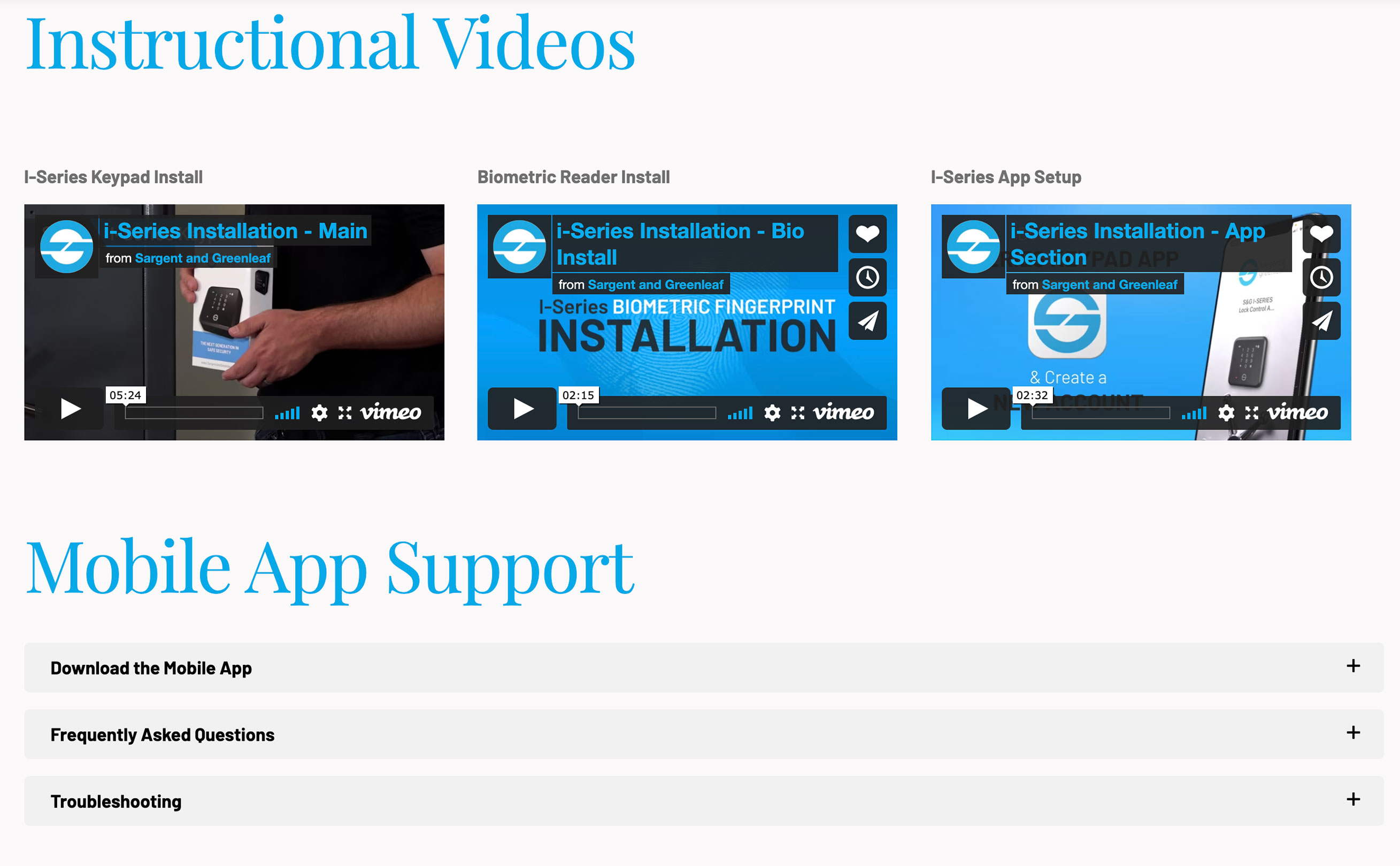 I-Series-Keypad-Video-&-App-Support
